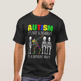 Autisme Het is een andere vaardigheid Grappige Dab T-shirt