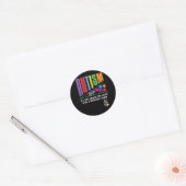Autisme Het is gewoon de wereld een andere invalsh Ronde Sticker (Envelop)
