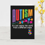 Autisme Het Is Gewoon De Wereld Uit Een Andere Hoe Kaart (Gele Bloem)