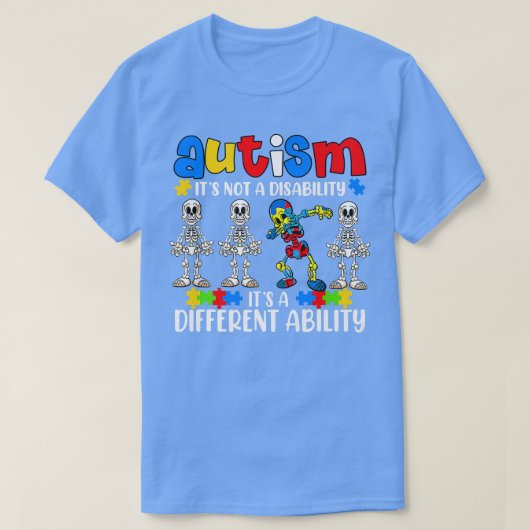 Autisme Het is niet anders. Funny Dansing Sk T-shirt (Design voorkant)