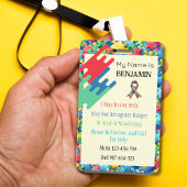 Autisme ID Kind of Volwassene Medische Alert Badge