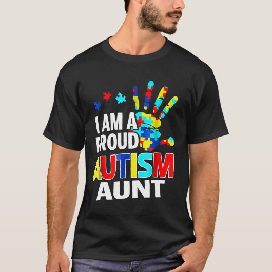 Autisme-Ik Ben Een Trots Autisme Oom T-shirt (Voorkant)