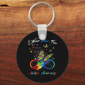 Autisme - ik Draag blauw voor autisme-autisme Sleutelhanger (Voorkant)