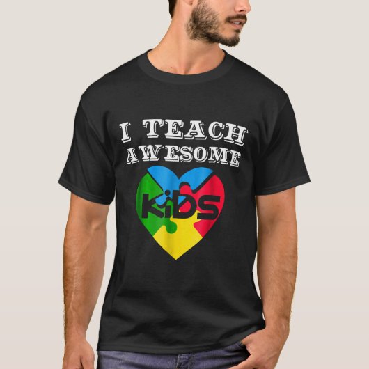 Autisme - Ik Leer Geweldige Kinderen Autisme Bewus T-shirt (Voorkant)