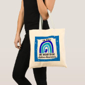 Autisme in april Draag we blauw Tote Bag (Voorkant (product))