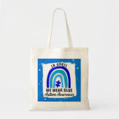 Autisme in april Draag we blauw Tote Bag (Voorkant)
