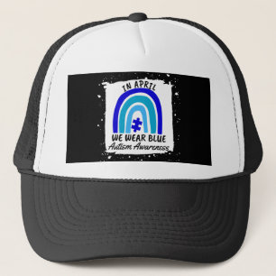 Autisme in april Draag we blauw Trucker Pet