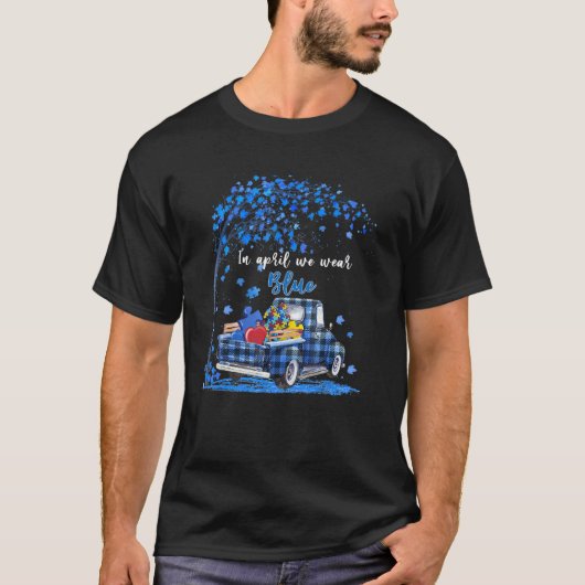 Autisme in april Draag we Blue Puzzle Piec T-shirt (Voorkant)