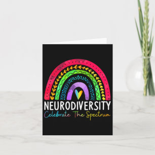 Autisme in de neurodiversiteit Asd adhd Rainbow Bo Kaart