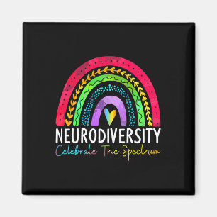 Autisme in de neurodiversiteit Asd adhd Rainbow Bo Magneet