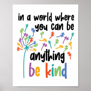 Autisme in een wereld waar je van alles vriendelij poster