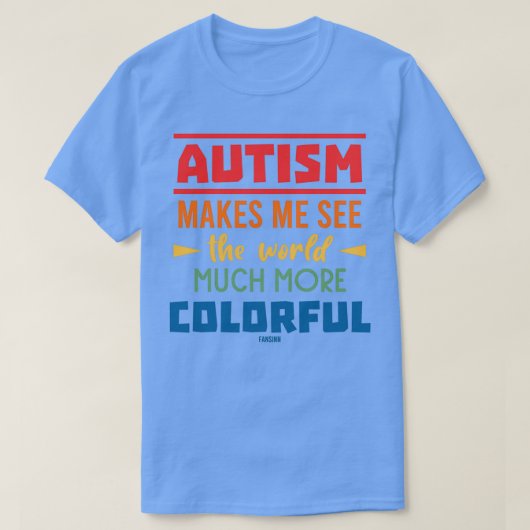 Autisme in het bijzonder bij ontwikkelingsstoornis t-shirt (Design voorkant)