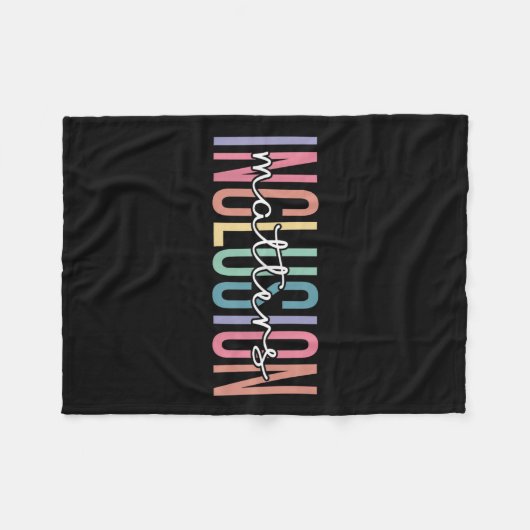 Autisme in het bijzonder leraar Inclusi Fleece Deken (Voorkant (Horizontaal))