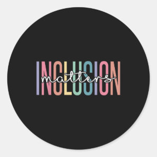Autisme in het bijzonder leraar Inclusi Ronde Sticker