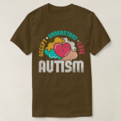 Autisme in het Puzzle Piece Support Autism Awarene T-shirt (Design voorkant)