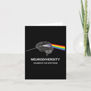 Autisme in neurodiversiteit Asd adhd Rainbow Br Kaart