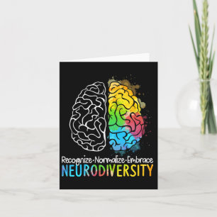 Autisme in neurodiversiteit Asd adhd Rainbow Br Kaart