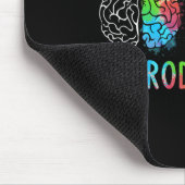 Autisme in neurodiversiteit Asd adhd Rainbow Br Muismat (Hoek)