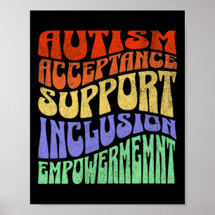 Autisme Inclusie Acceptatie Ondersteuning Empowerm Poster