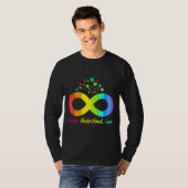 Autisme Infinity Puzzle Symbol Autisme accepteren T-shirt (Voorkant volledig)