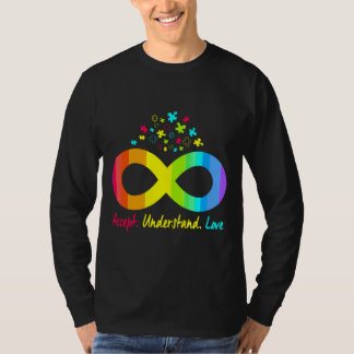 Autisme Infinity Puzzle Symbol Autisme accepteren  T-shirt