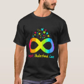 Autisme Infinity Puzzle Symbol Autisme accepteren T-shirt (Voorkant)