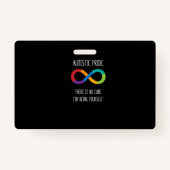 Autisme Infinity Symbol Neurodiversity T Shirt Badge (Voorkant)