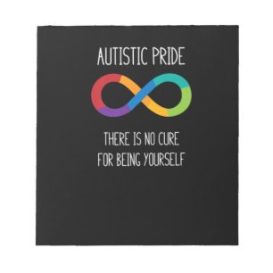 Autisme Infinity Symbol Neurodiversity T Shirt Notitieblok