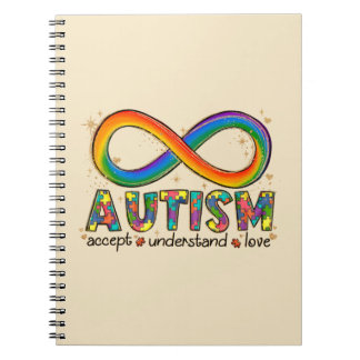 Autisme Infinity Symbool Accepteren, Begrijpen, Li Notitieboek