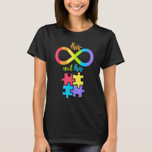 Autisme Infinity Symbool niet Puzzle Piece T-shirt