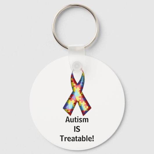 Autisme is behandelbaar! sleutelhanger (Voorkant)