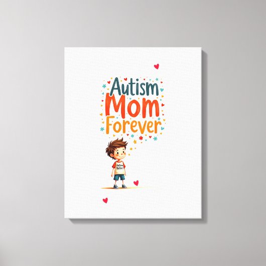 Autisme is belangrijk  canvas afdruk (Voorkant)