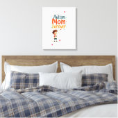 Autisme is belangrijk  canvas afdruk (Insitu (Slaapkamer))