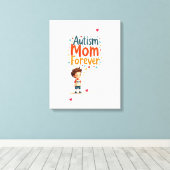 Autisme is belangrijk  canvas afdruk (Insitu (Houten vloer))