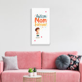Autisme is belangrijk canvas afdruk (Insitu (Woonkamer))