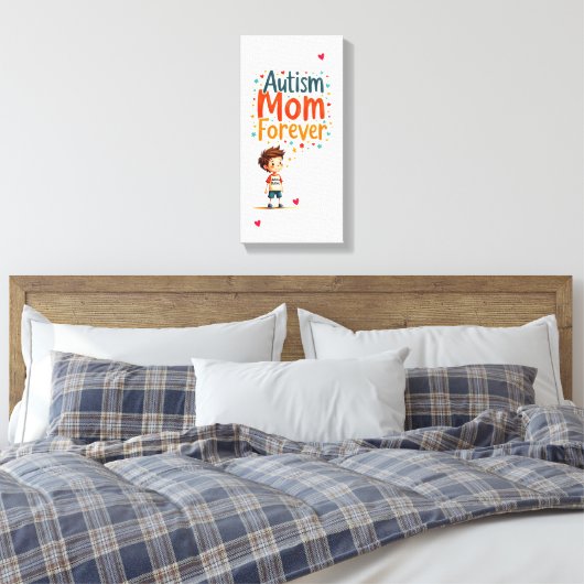 Autisme is belangrijk canvas afdruk (Insitu (Slaapkamer))