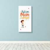 Autisme is belangrijk canvas afdruk (Insitu (Houten vloer))