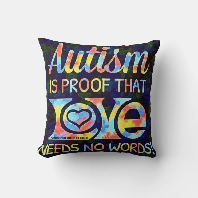 Autisme is een bewijs dat liefde geen woorden nodi kussen (Voorkant)