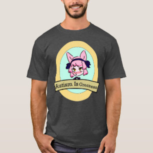 Autisme is een grote roze vos t-shirt