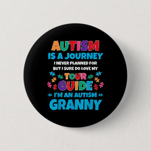 Autisme is een reis die ik nooit heb gepland Autis Ronde Button 5,7 Cm