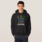 Autisme is een reis in een autismemoeder hoodie (Voorkant volledig)