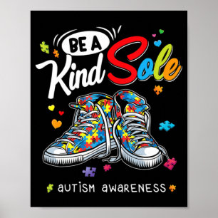 Autisme is een soort eenzame puzzel-schokken die K Poster