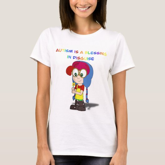 Autisme is een zegening in vermomming van het shir t-shirt (Voorkant)