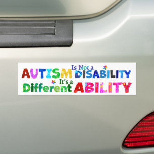 AUTISME Is Geen Beperking Bumpersticker