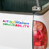 AUTISME Is Geen Beperking Bumpersticker (Op Truck)