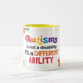 Autisme Is Geen Beperking Tweekleurige Koffiemok