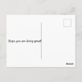 AUTISME is geen handicap Briefkaart (Achterkant)