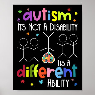 Autisme is geen handicap, het is een ander vermoge poster
