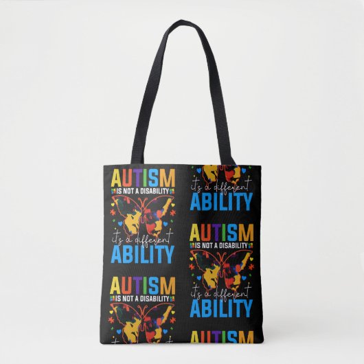 Autisme is geen handicap, het is een andere tote bag (Voorkant)