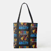 Autisme is geen handicap, het is een andere tote bag (Achterkant)